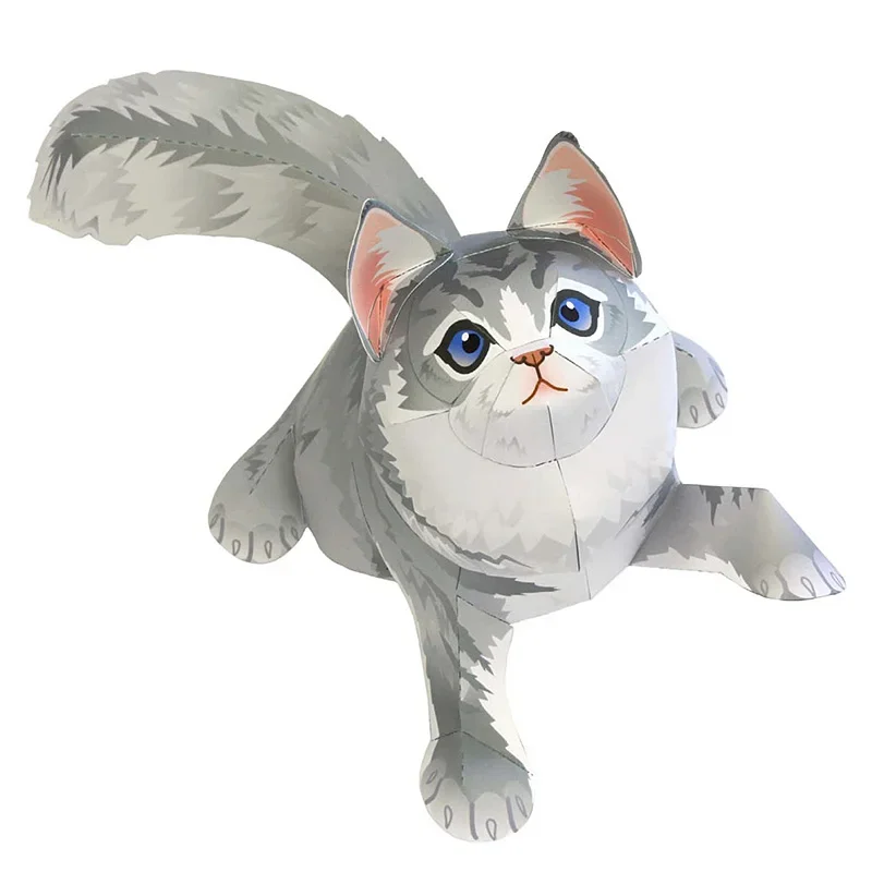 Art Craft Cardboard - Maine Coon Gatto Pieghevole Origami Arte