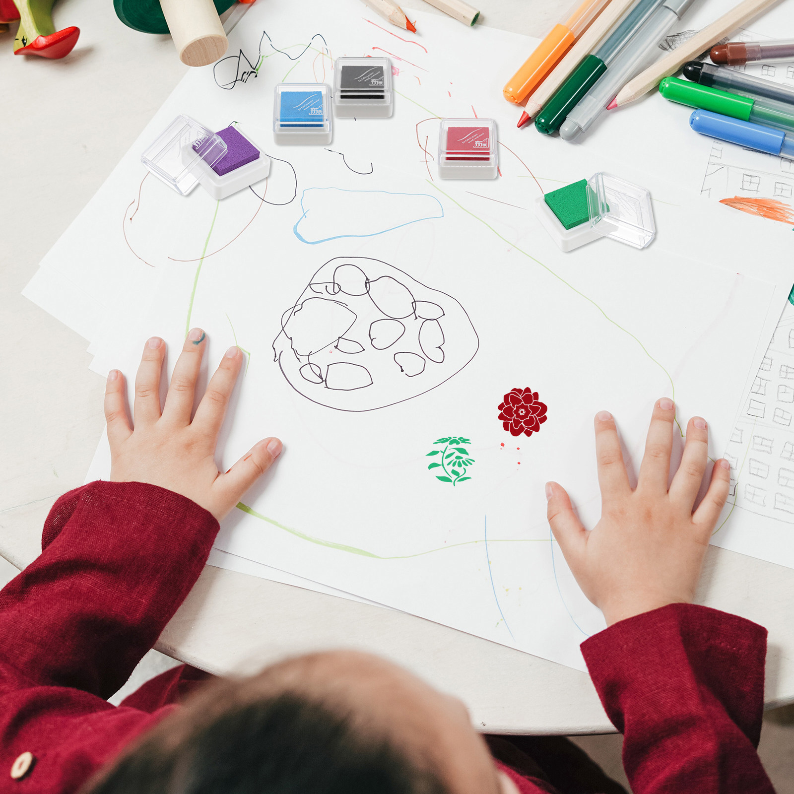 5 pezzi di tamponi per timbri  - Art And Craft For Nursery recensione e prezzo